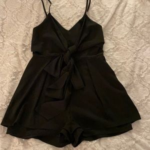 Dressy & Flowy Black Romper